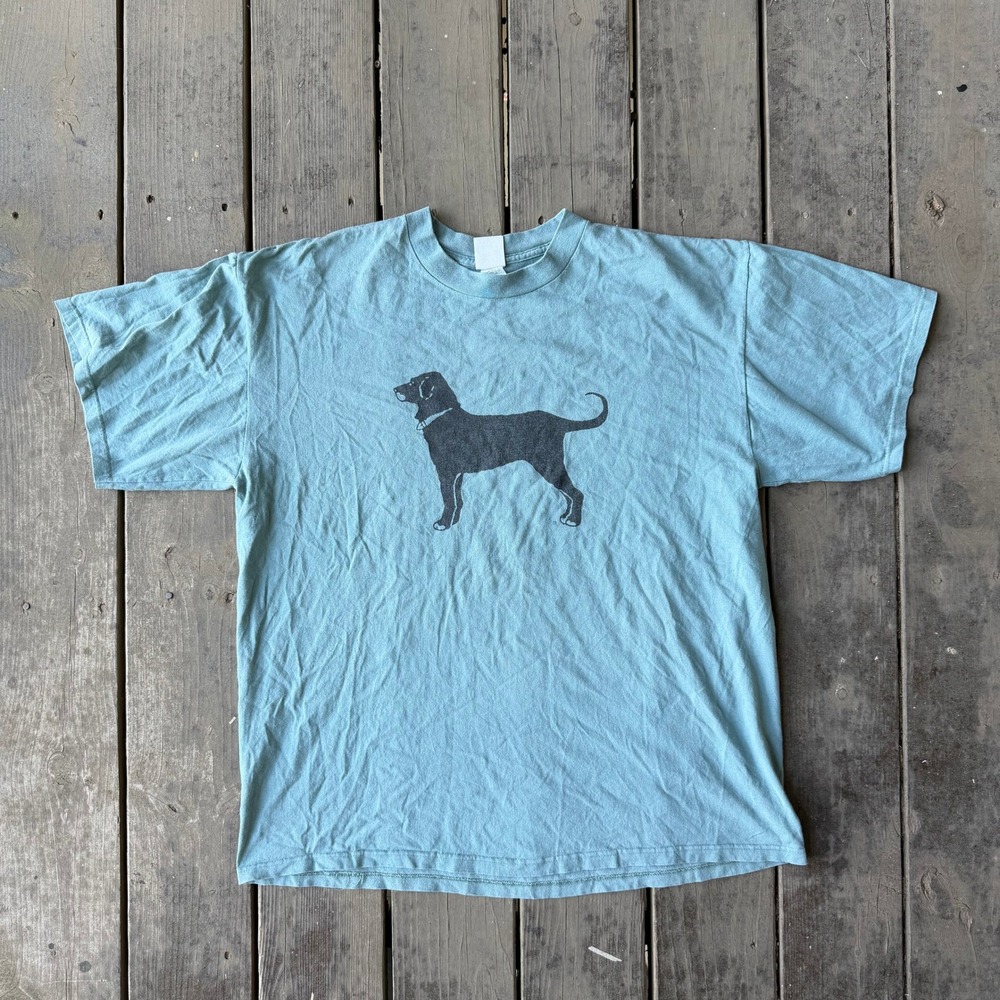 The Black Dog Martha's Vineyard 1997 Vintage T-Shirt XL Blue Made in USA 90s Tee